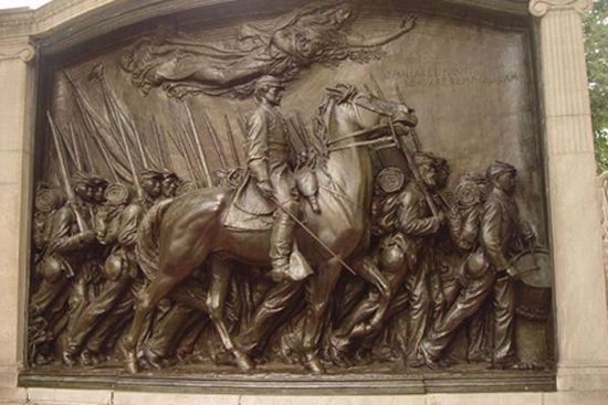Memorial to Robert Gould Shaw